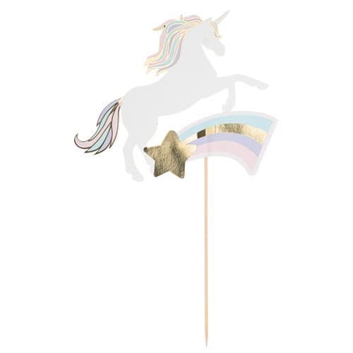 Kakkukoriste - Yksisarvinen, Kulta ja pastelli