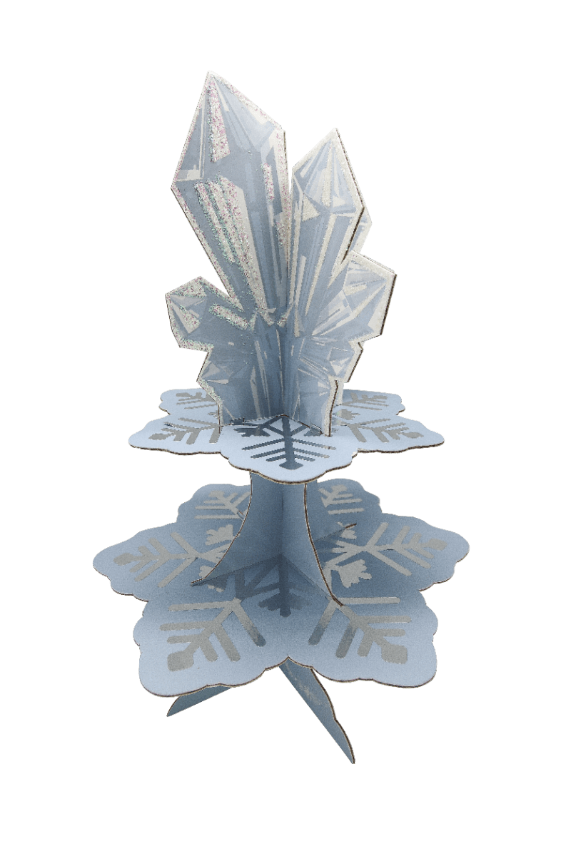 Tarjoiluteline -  Jääkristallit