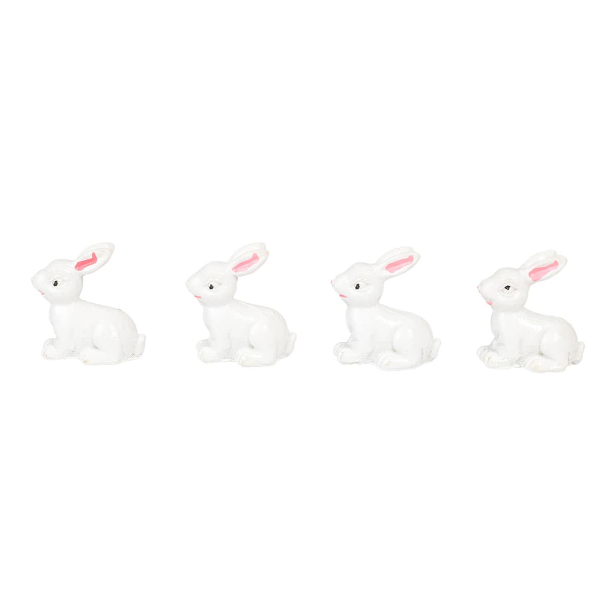 Miniatyyrit - Valkoiset puput, 4 kpl