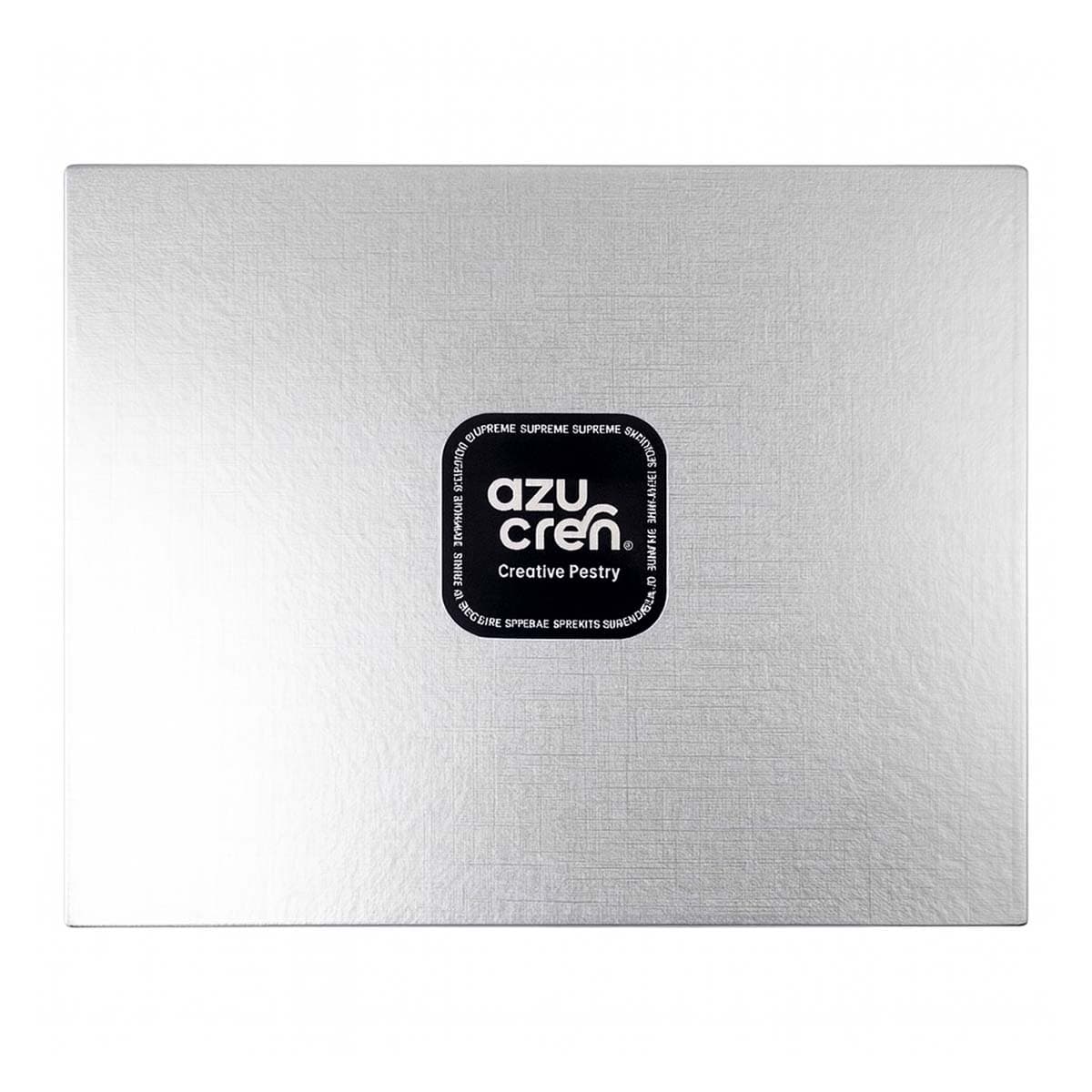 Paksu kakkualusta, suorakulmio - Hopea, 30 x 25 cm, supreme – Azucren