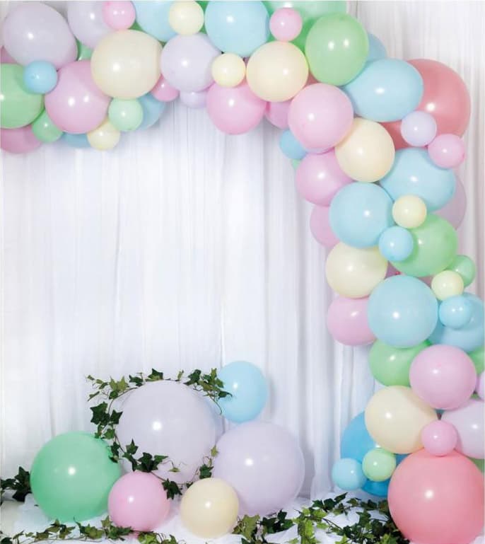 Ilmapallokaari, Pastelli, 5m – Ballongkungen