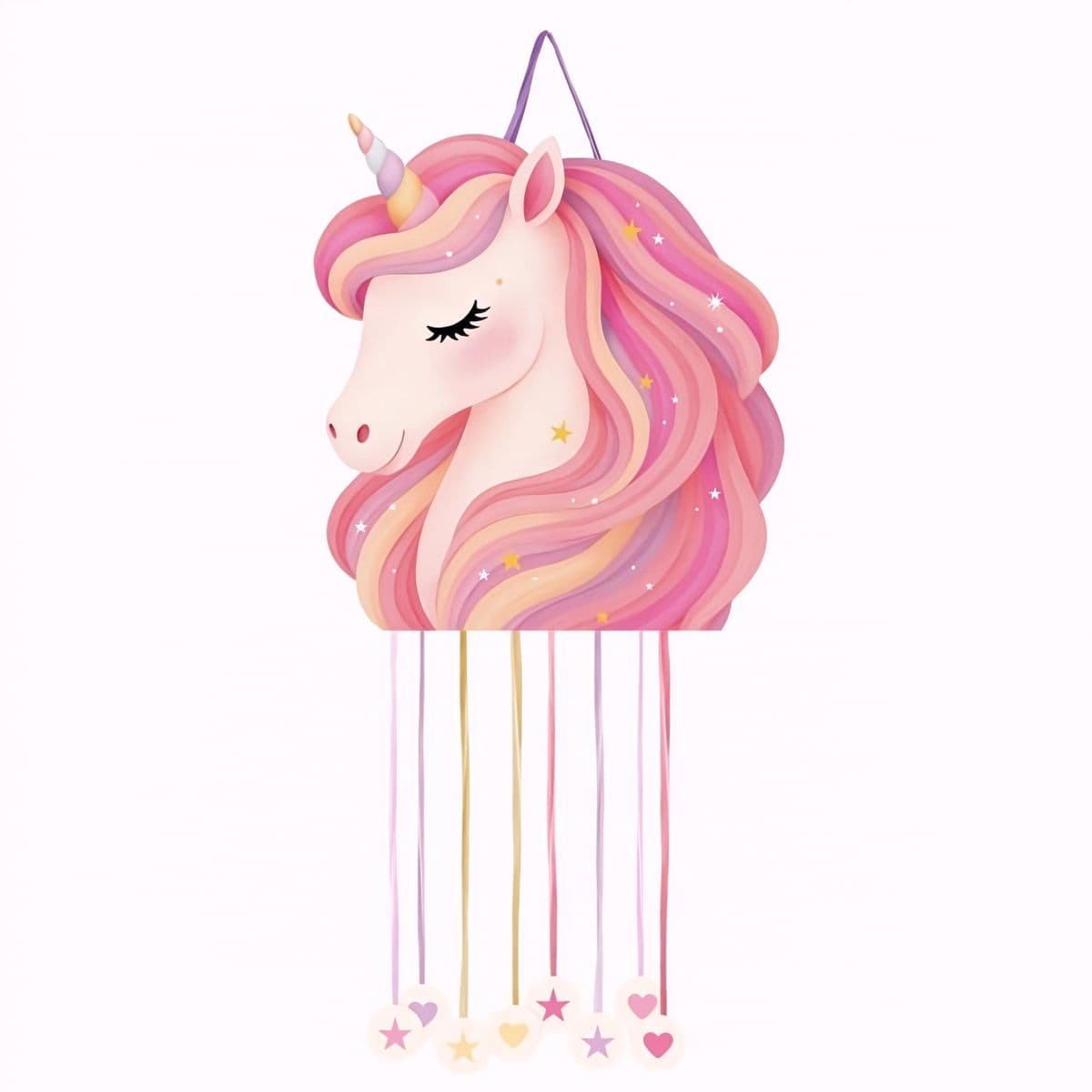 Vetopinjata - Pinkki yksisarvinen, 41x45 cm