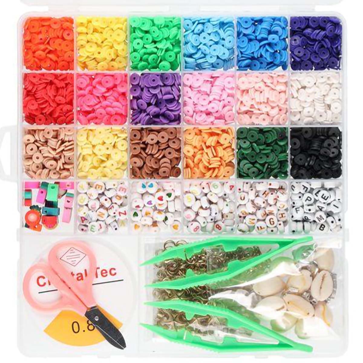 Koruaskartelusetti – Litteät helmet, kirjainhelmet, koristehelmet ja tarvikkeet