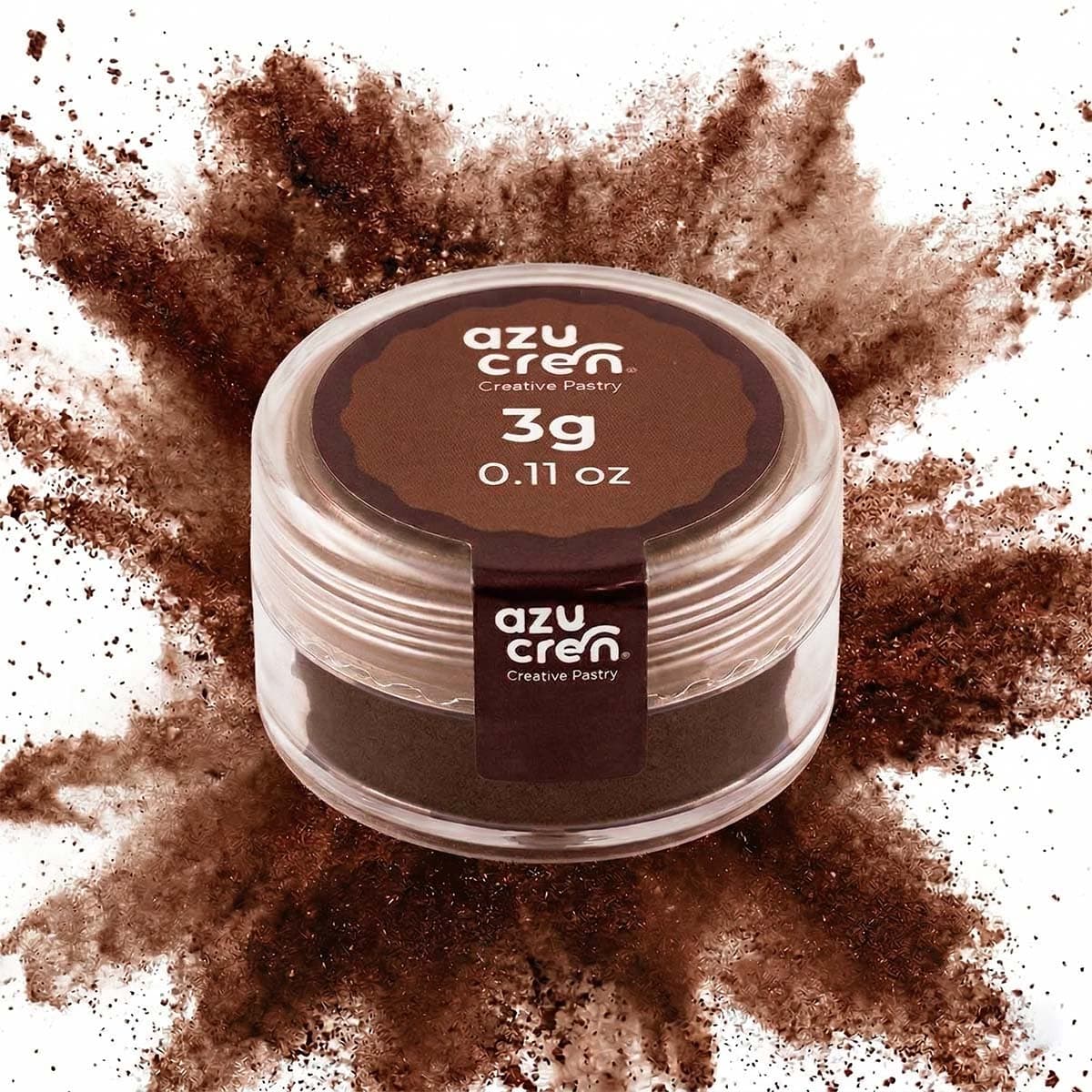 Syötävä tomuväri - ruskea, 3 g, Azupowder