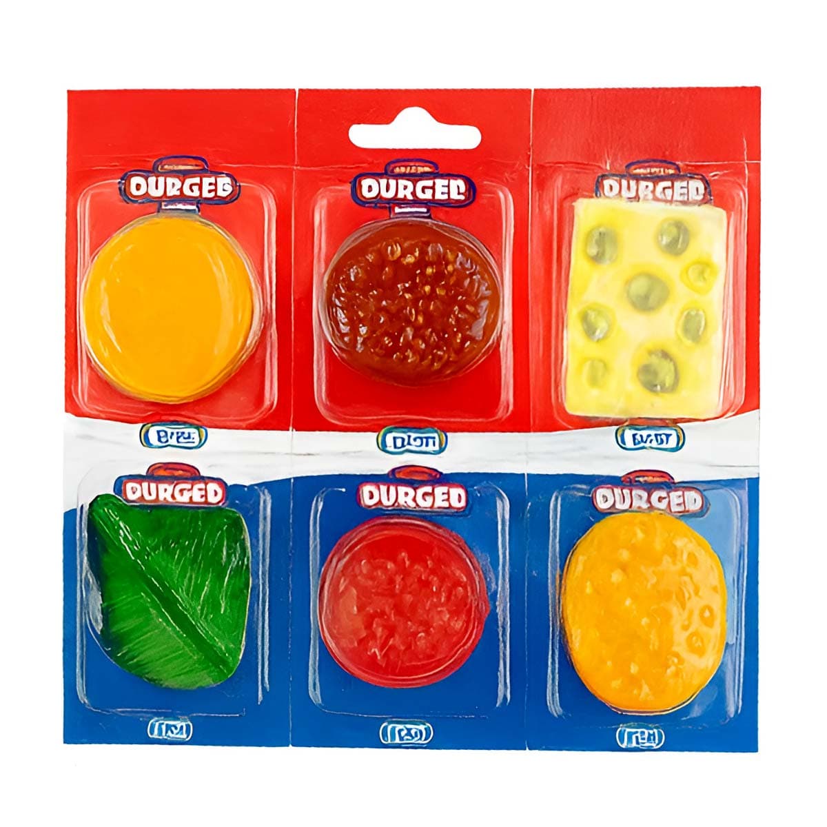 Burger Jelly - Mansikanmakuinen hyytelökarkki, 66 g