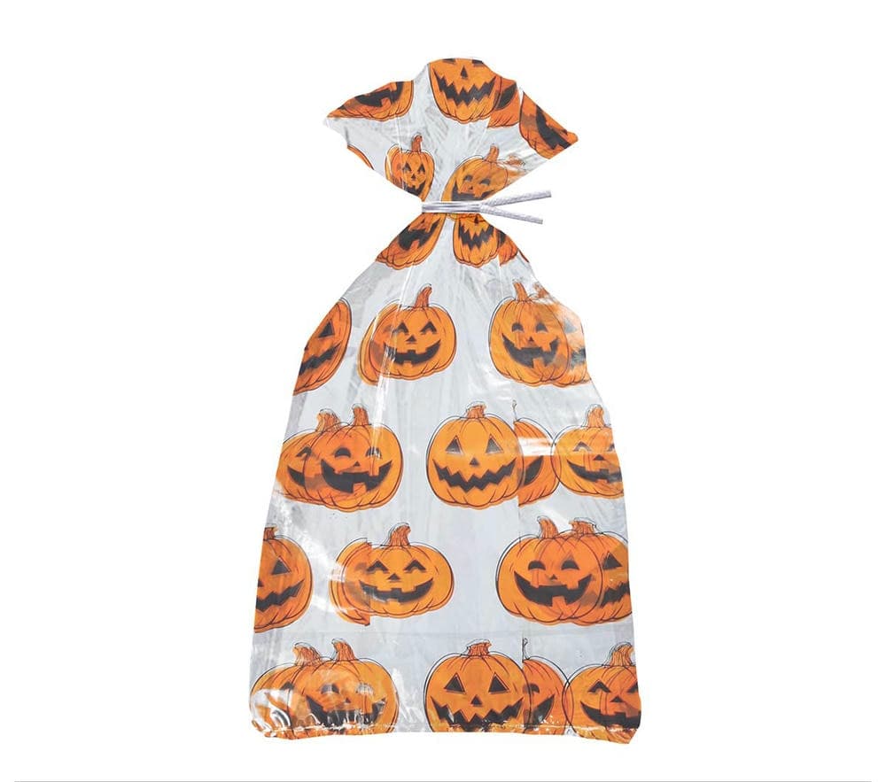 Halloween herkkupussi - Jack-o'-lantern, 28x13 cm, 20 kpl