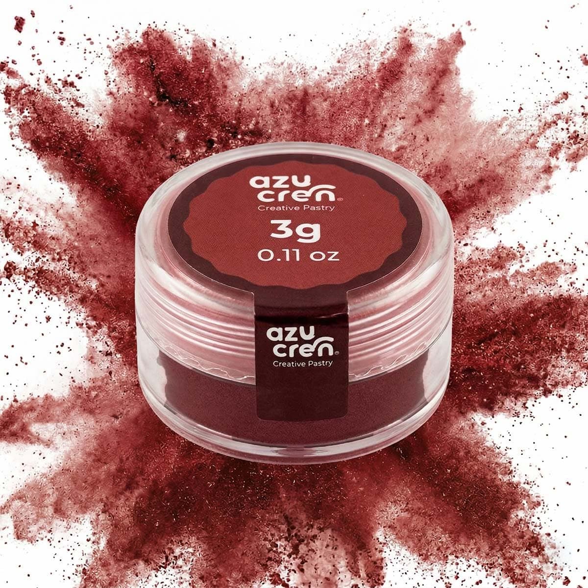 Syötävä tomuväri - karmiininpunainen, 3 g, Azupowder