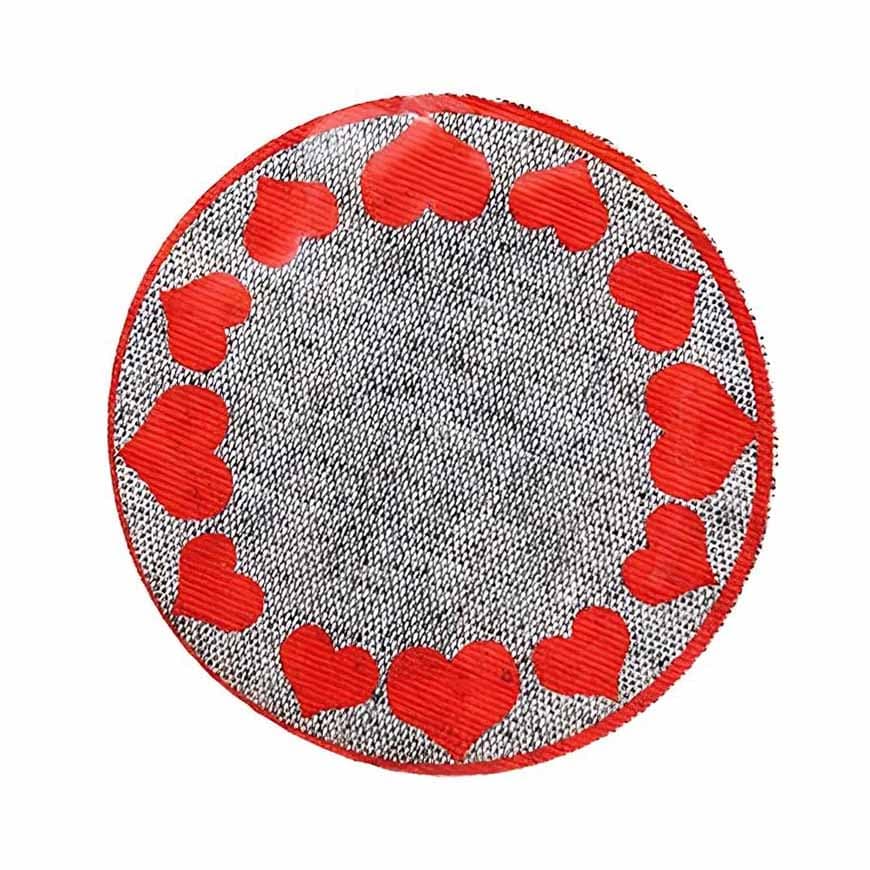 Miniatyyri - Pyöreä sydänmatto