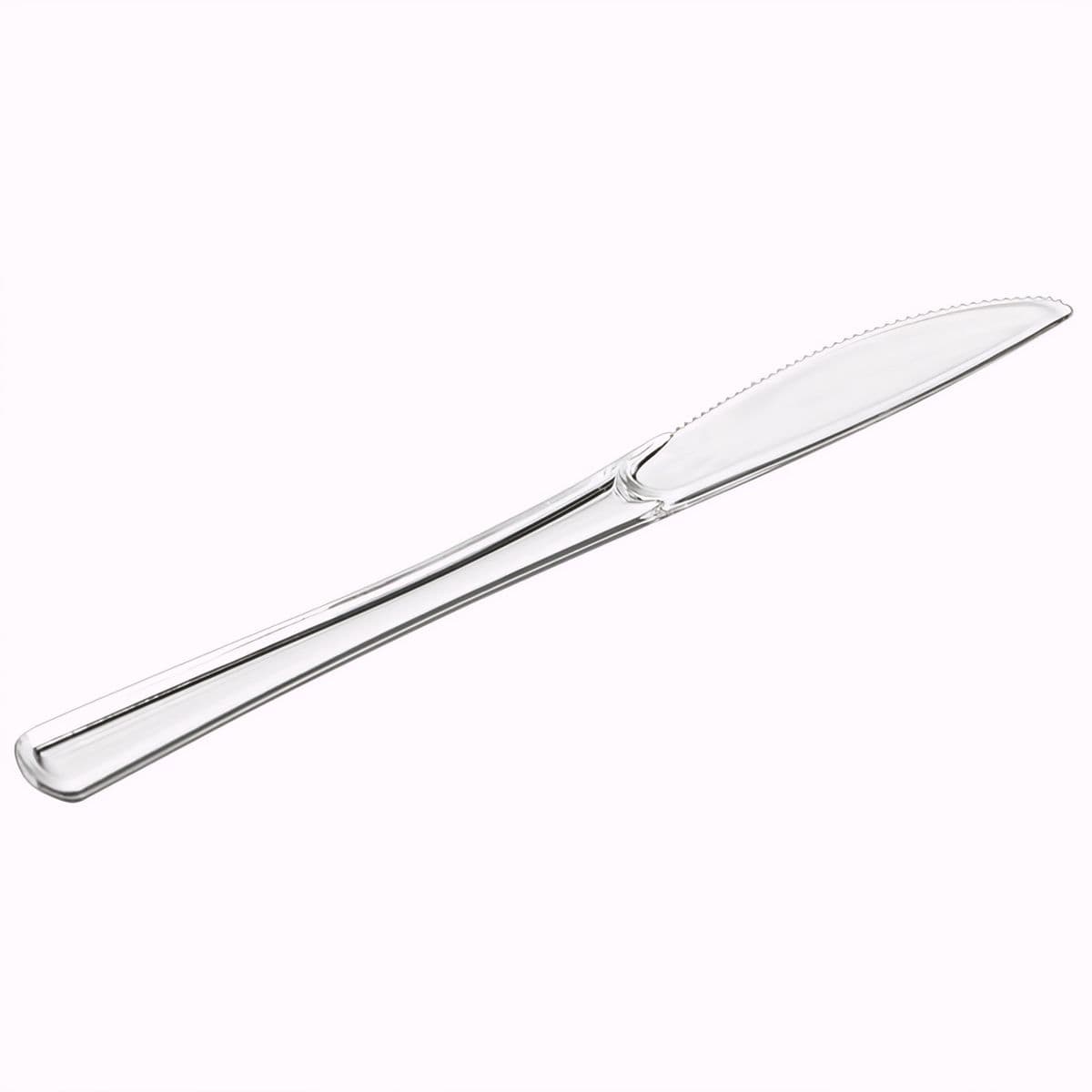 Muovinen ruokaveitsi - läpinäkyvä, 12 kpl