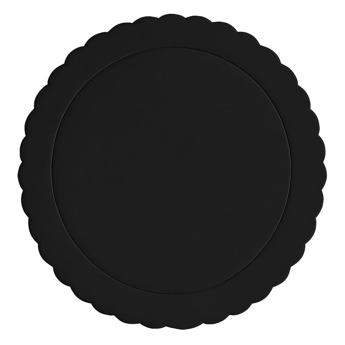 Kakkualusta aaltoreuna - Musta, 30 cm – Azucren