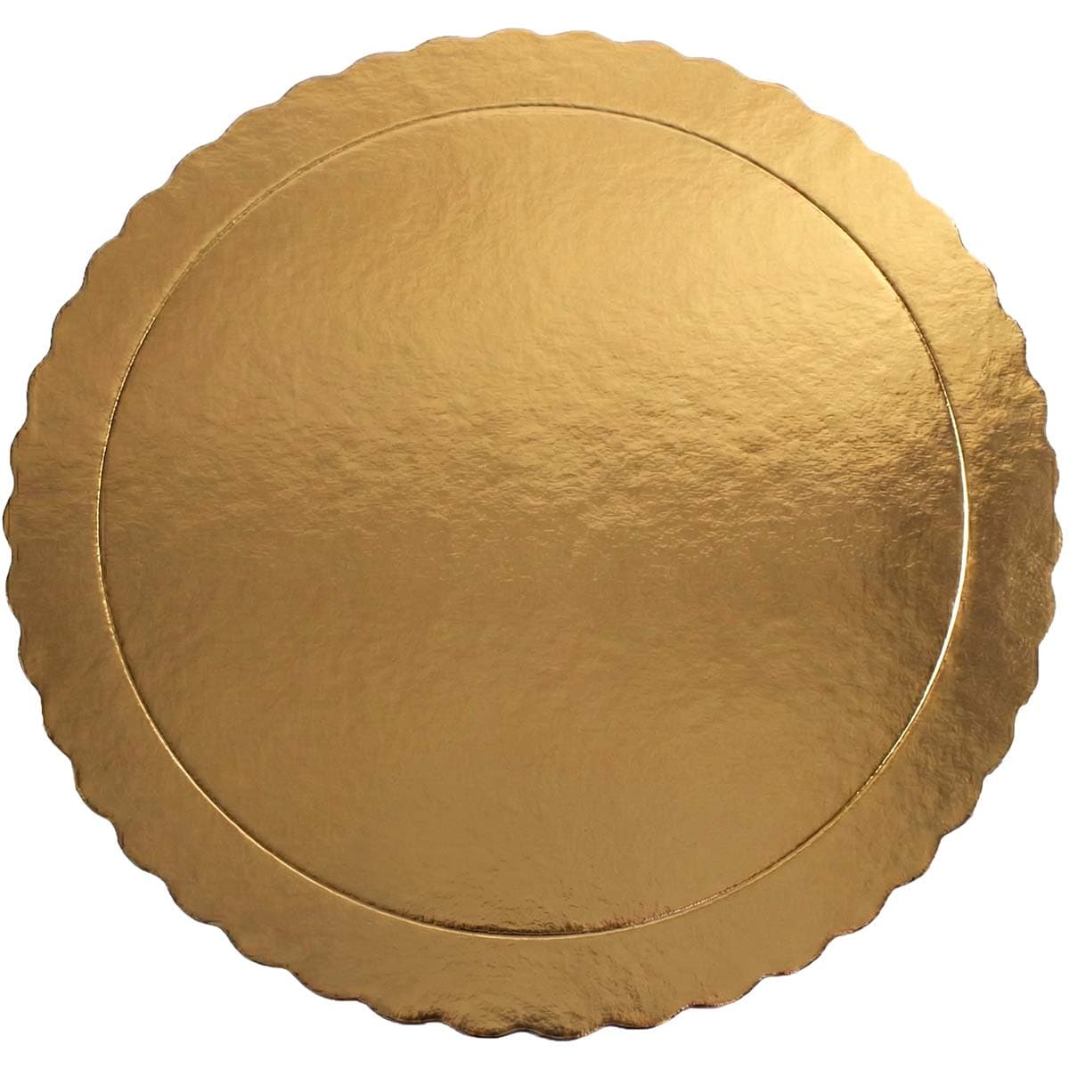 Kakkualusta aaltoreuna - Kulta, 35 cm – Azucren