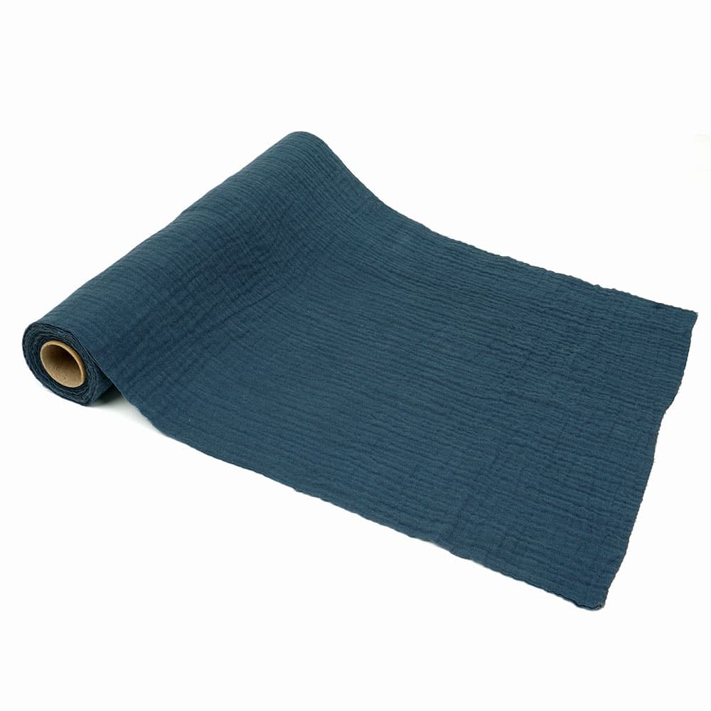 Kaitaliina - Deep Sea Blue puuvillaharso, 30x300cm