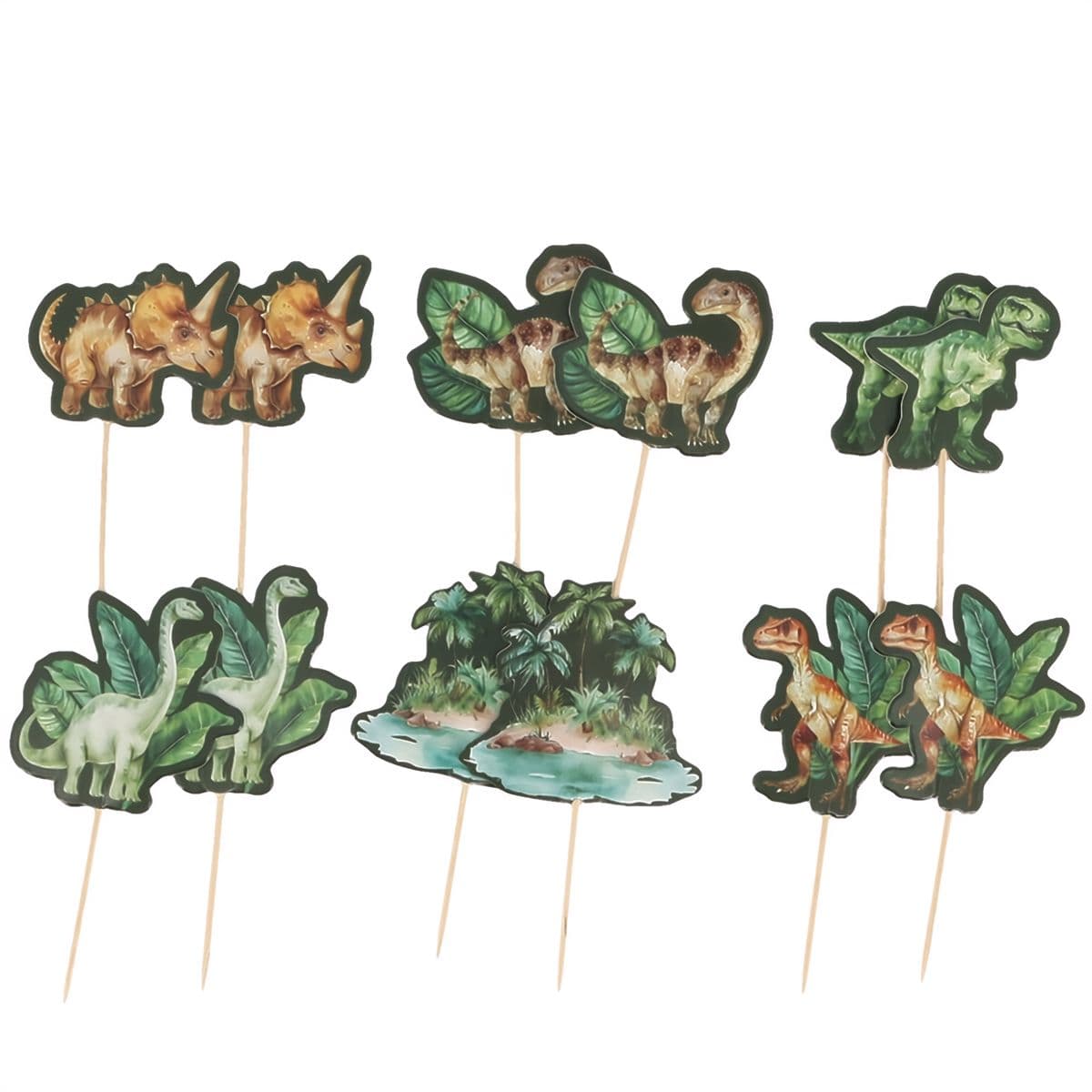 Koristetikut – Viidakon dinosaurukset, 12 kpl