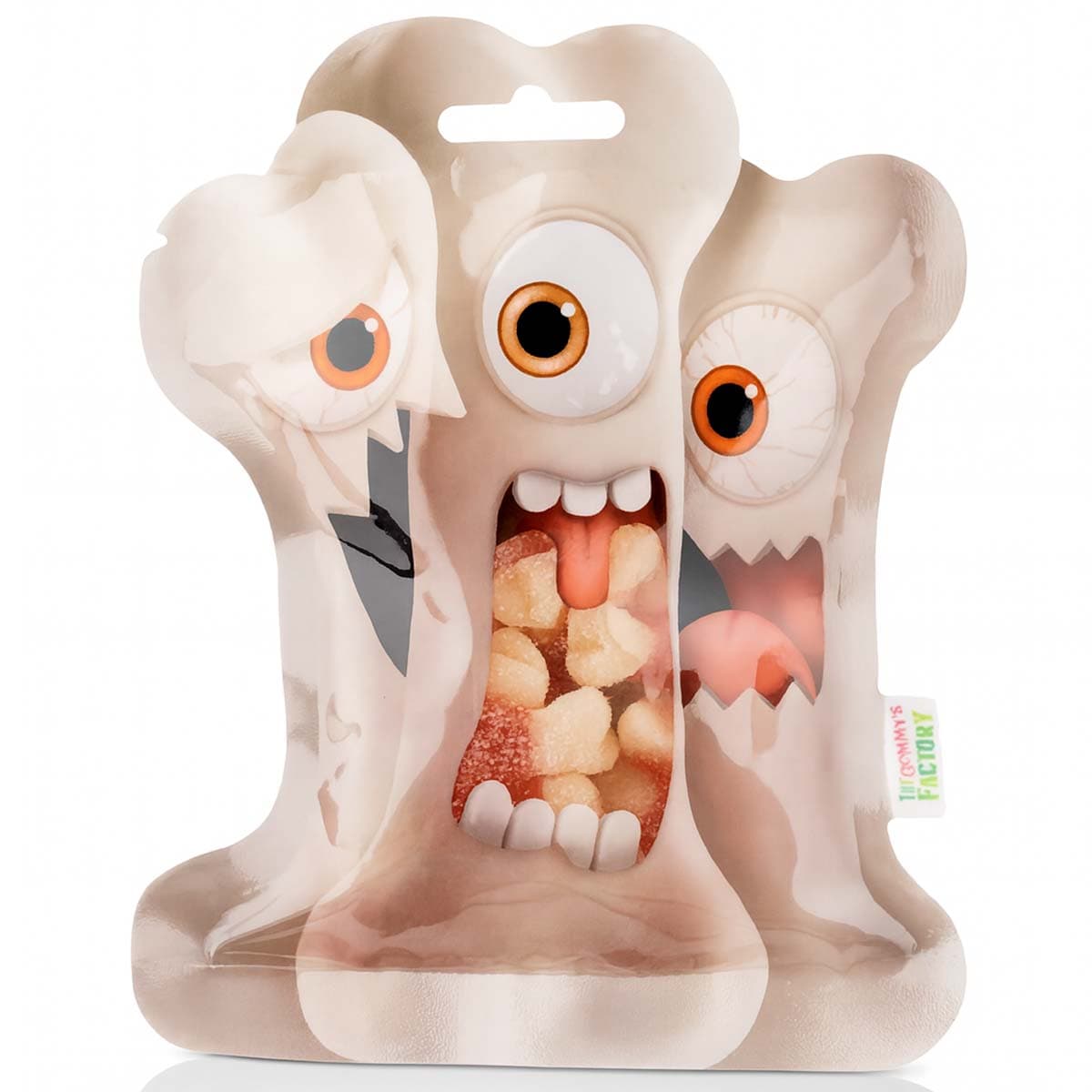 Mini Sour Bones – Mansikanmakuiset Kirpeät Luut, 80 g