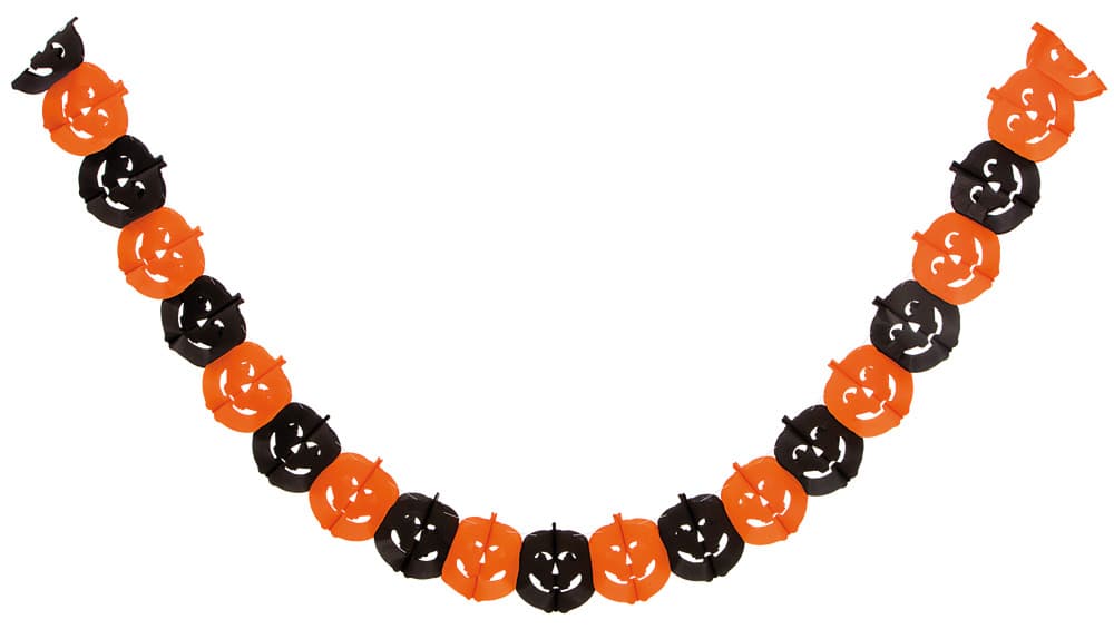 Kurpitsa-viiri - Oranssi/musta, 3m