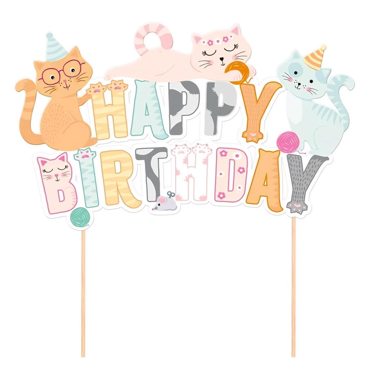 Kakkukoriste - Kissat Pastelli