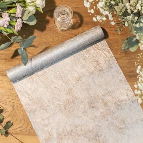 Kaitaliina Kuitukangas - Hopea, 30x500cm