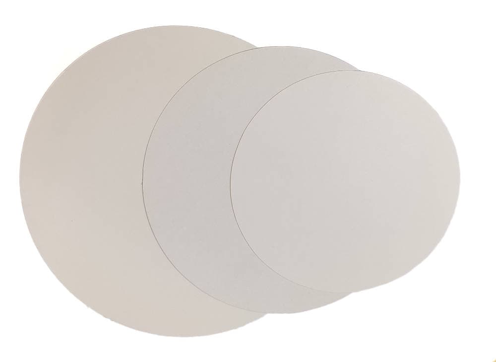 Kertakäyttöinen kakkupahvi luonnonvalkoinen,  250kpl (500 g/m2)-28 cm