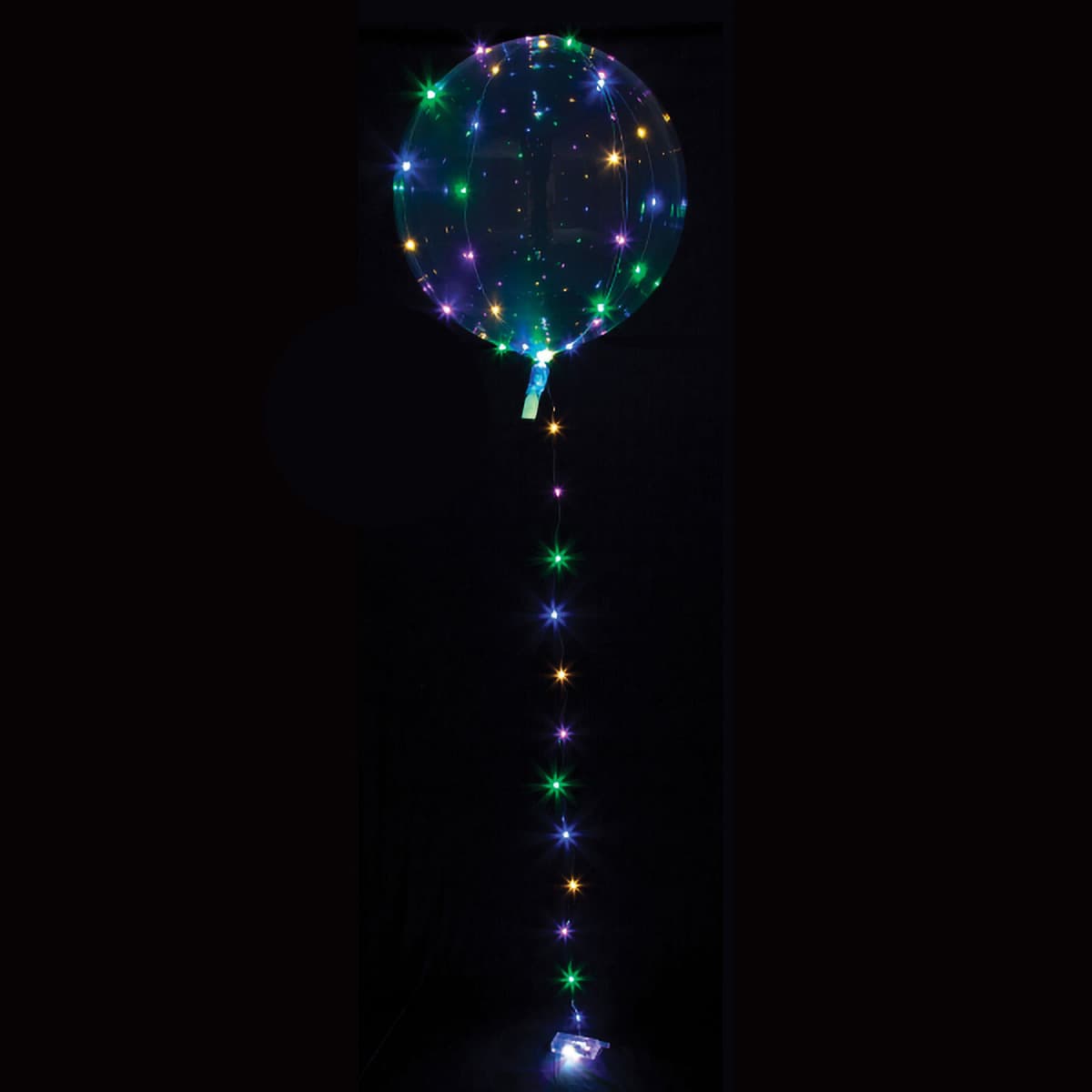 LED-valonauha ilmapalloille, monivärinen, 5 metriä – Ballongkungen