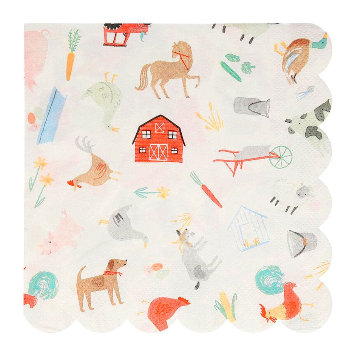 Meri Meri Lautasliinat - Maatilan eläimet, 20kpl