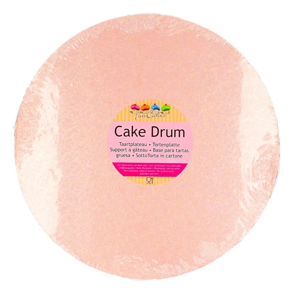 Paksu kakkualusta - Ruusukulta, 25 cm – FunCakes