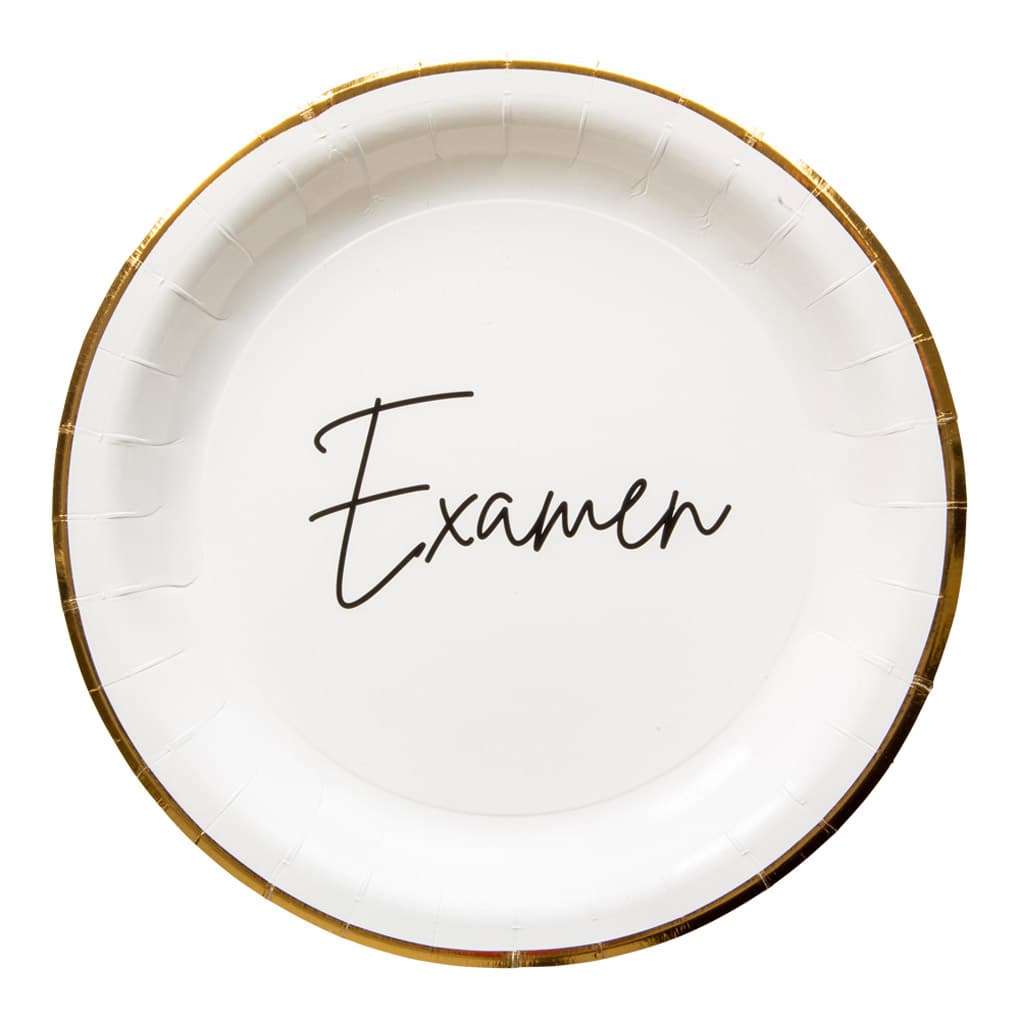 Pahvilautaset - Examen, 23cm, 8kpl