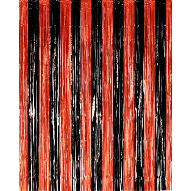 Taustaverho Oranssi/Musta, 100x240 cm