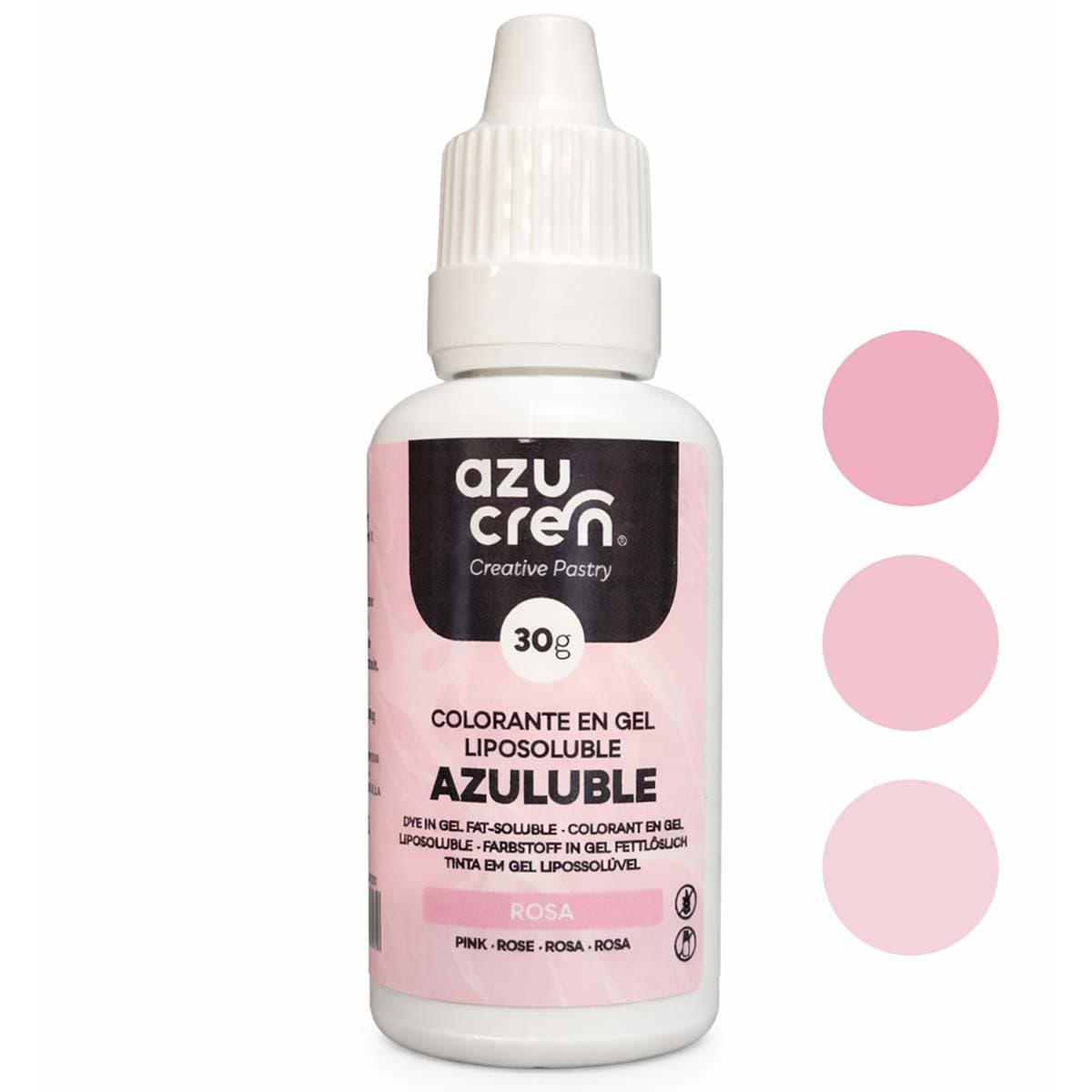 Öljypohjainen Elintarvikeväri - Vaaleanpunainen, 30 ml Azucren – Azucren