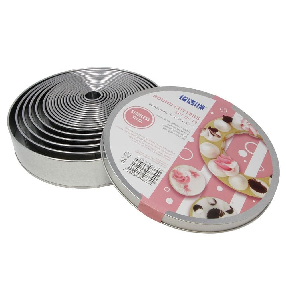 Pyöreä Muottisarja, 2cm-17,5cm, 19kpl – PME