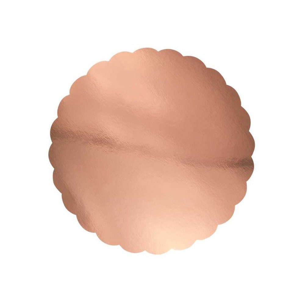 Koristereunainen kakkualusta - ruusukulta, 3 kpl-20 cm