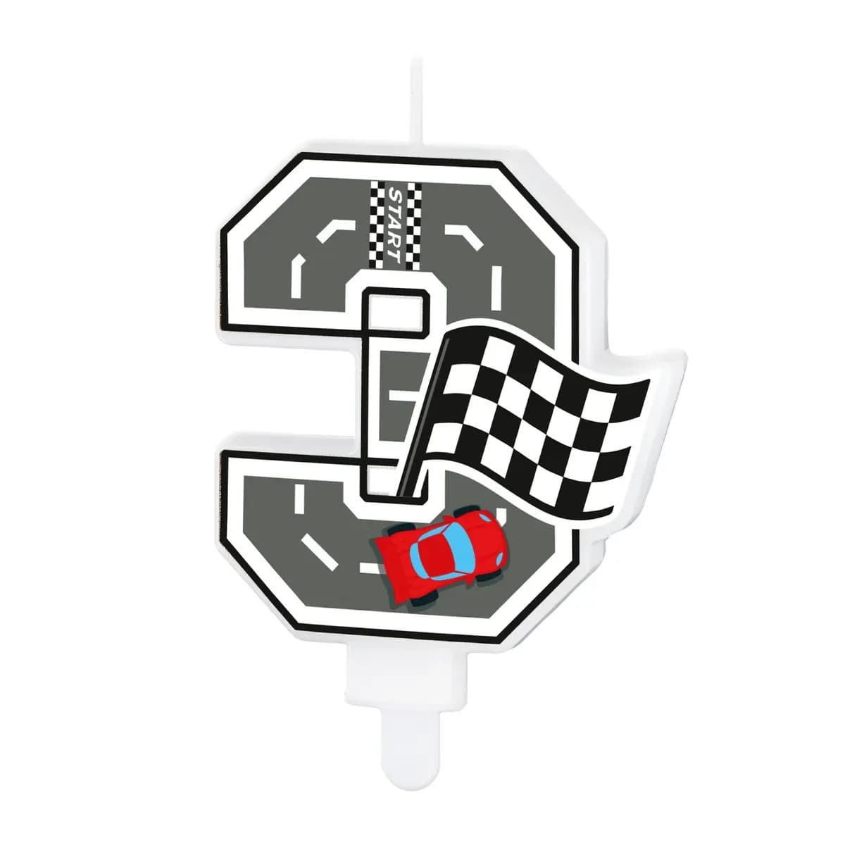 Numerokakkukynttilä - Race on, 0-9-3