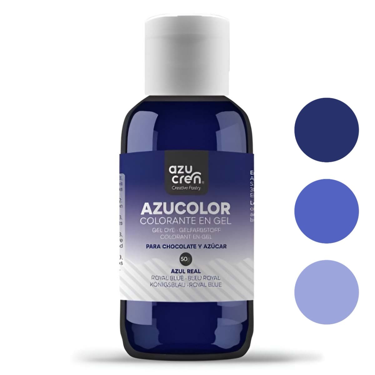 Elintarvikegeeliväri – Royal Blue (Tummansininen), 50 g Azucolor