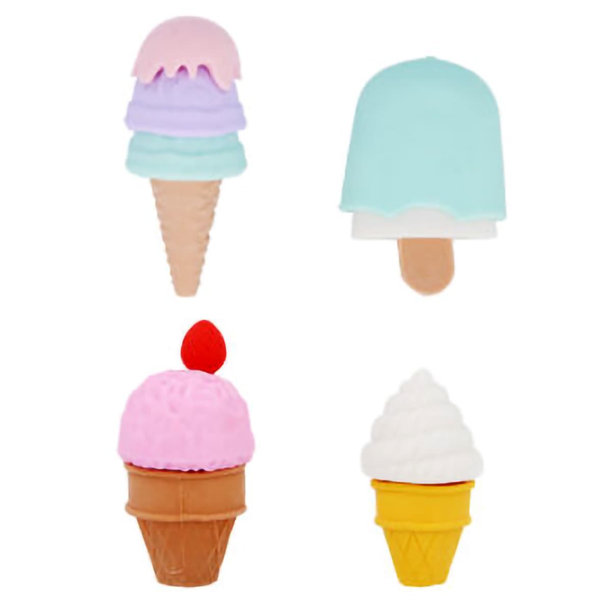 Pyyhekumi - Jäätelö, lajitelma, 1kpl