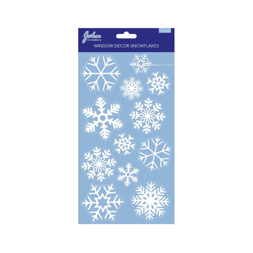 Ikkunatarrat - Lumihiutaleet, 2 arkkia – Hisab/Joker