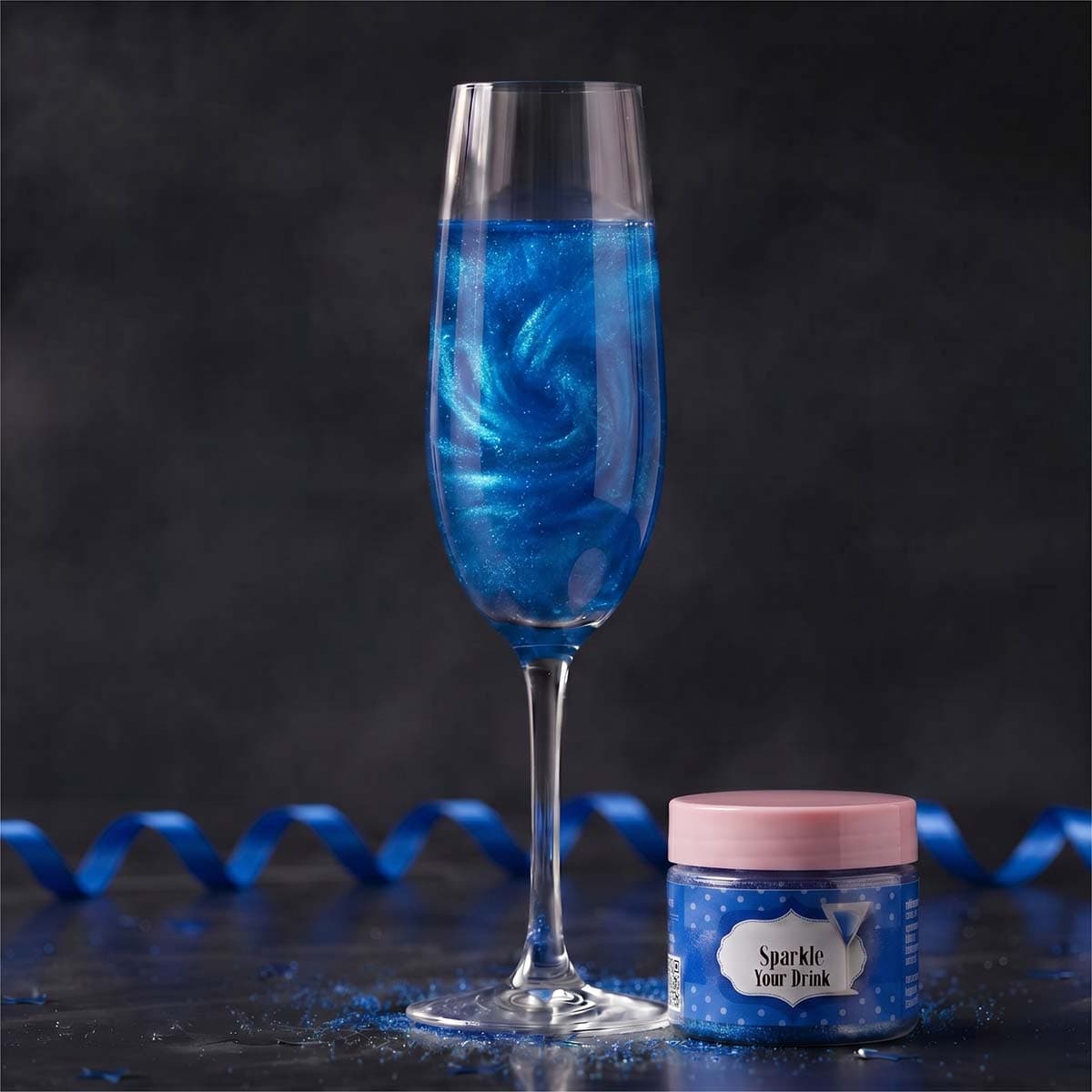 Kimallejauhe Drinkkiin - Sparkle Your Drink Blue, 10 g
