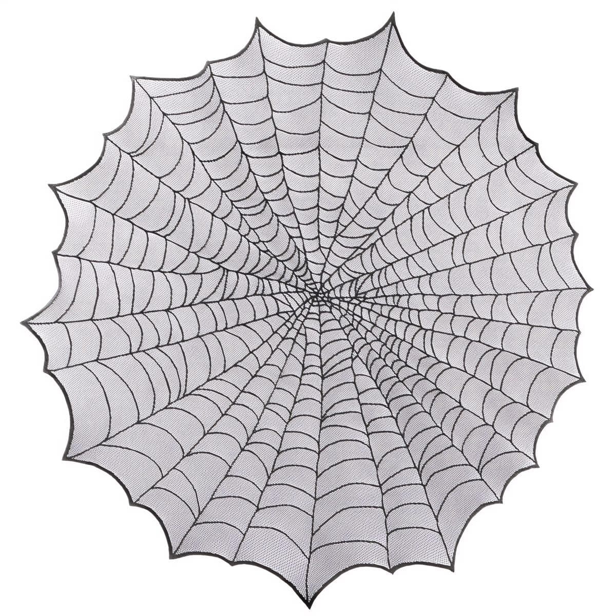 Pöytäliina - Hämähäkinverkko, 124 cm