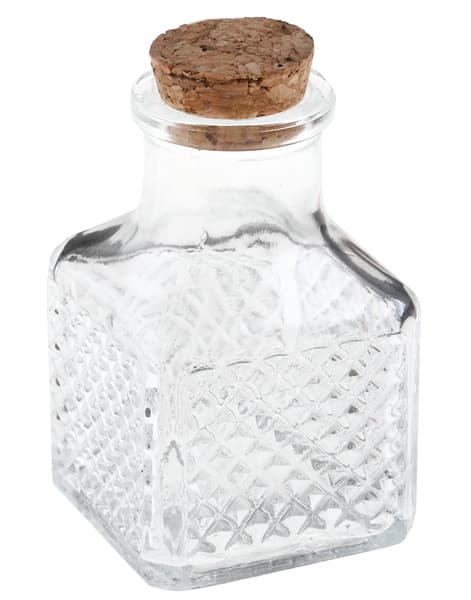 Pieni lasinen purkki -  Koristeellinen neliö, 4x4x7cm – Santex