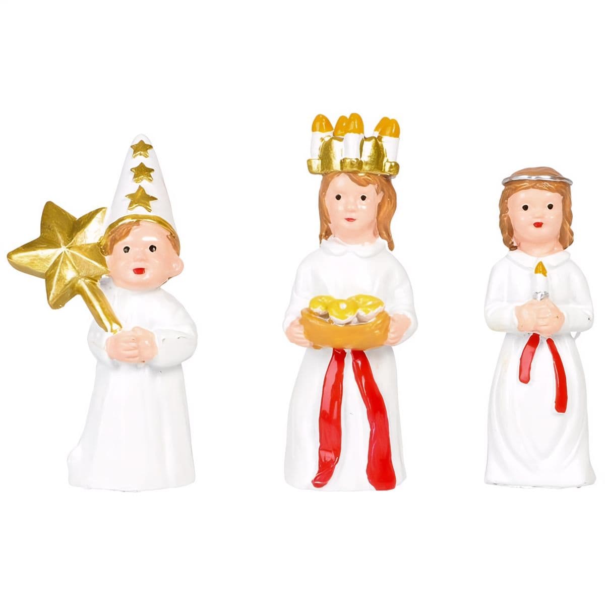 Miniatyyri - Lucia, lucianeito ja tähtipoika, 3 kpl – Hisab/Joker