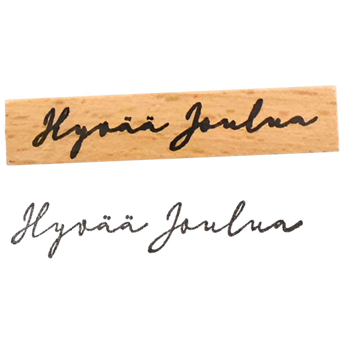 Leimasin - Hyvää Joulua, Kaunokirjoitus