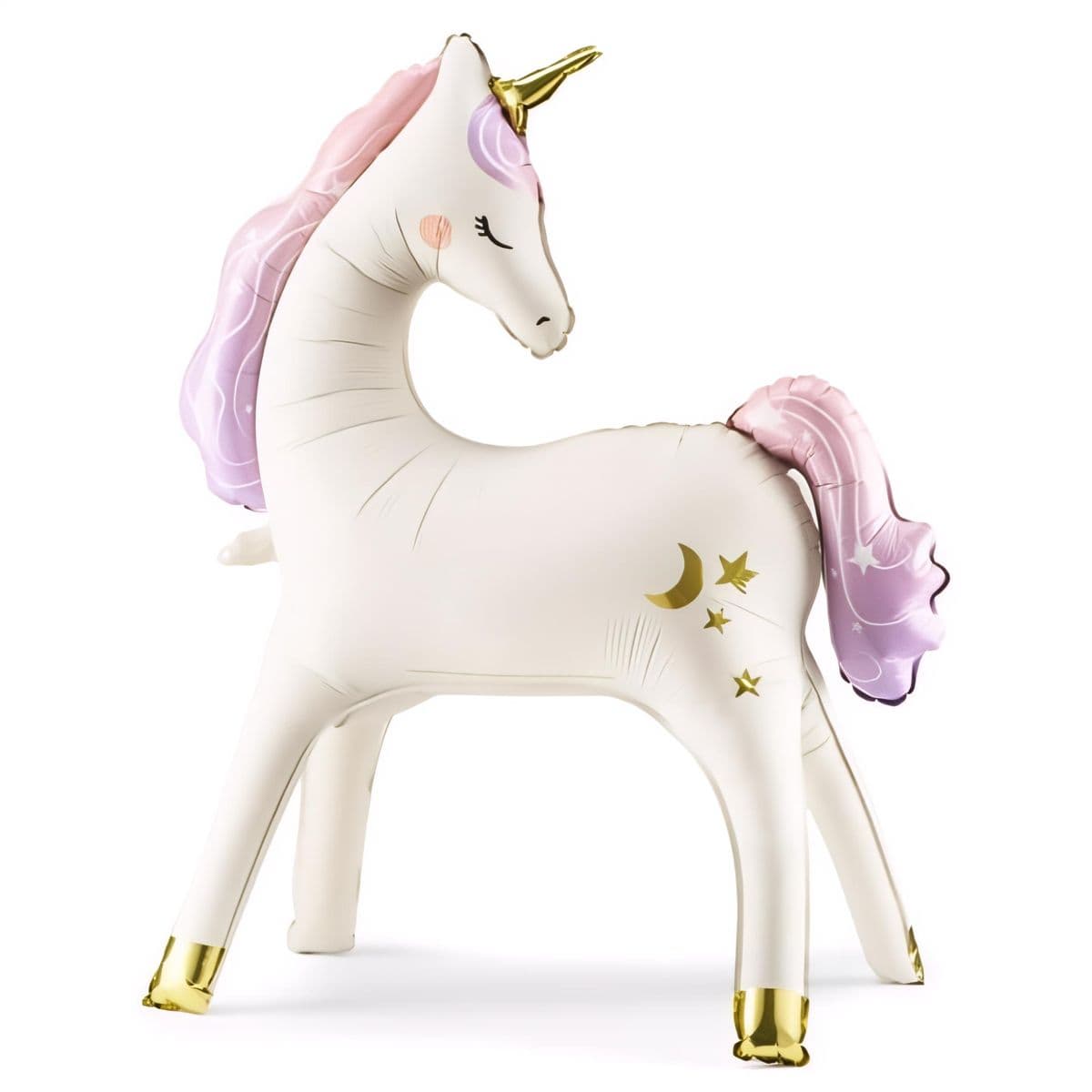 Seisova foliopallo - Yksisarvinen, beige, 95 x 86 cm