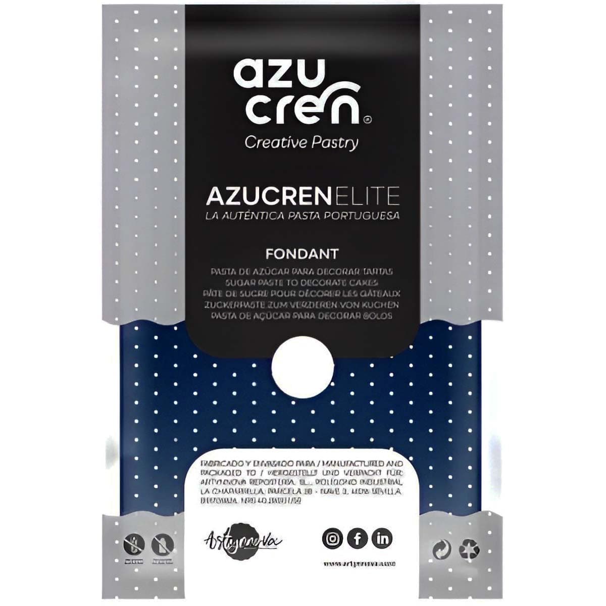 Sokerimassa Syvänsininen – Azucren Elite, 250 g – Azucren