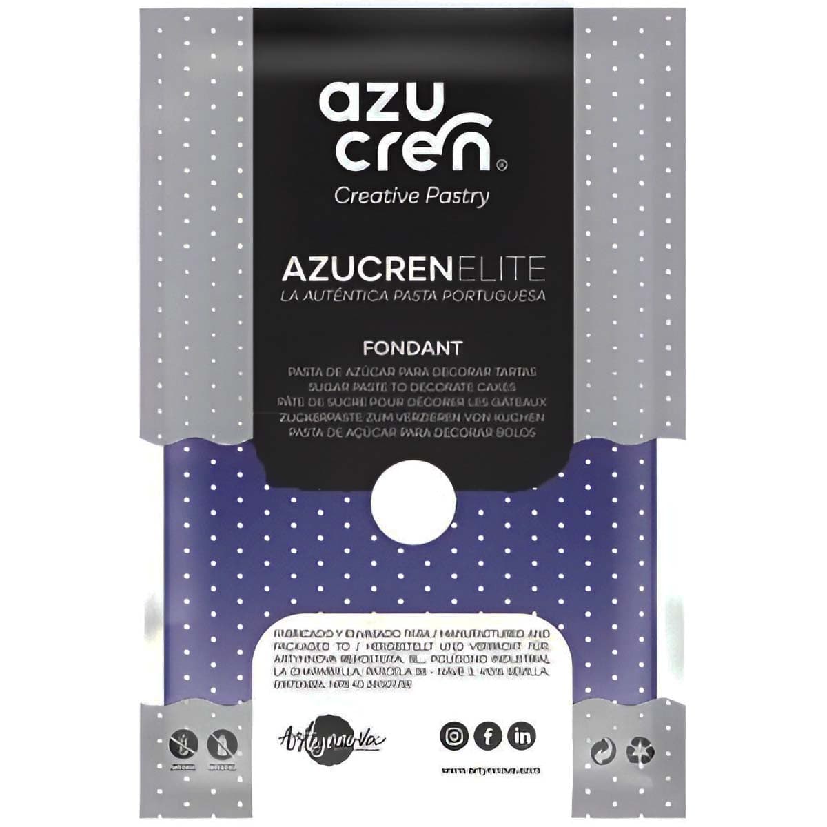 Sokerimassa Violetti – Azucren Elite, 250 g
