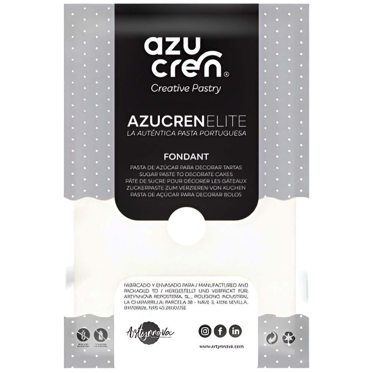 Sokerimassa Valkoinen – Azucren Elite, 250 g