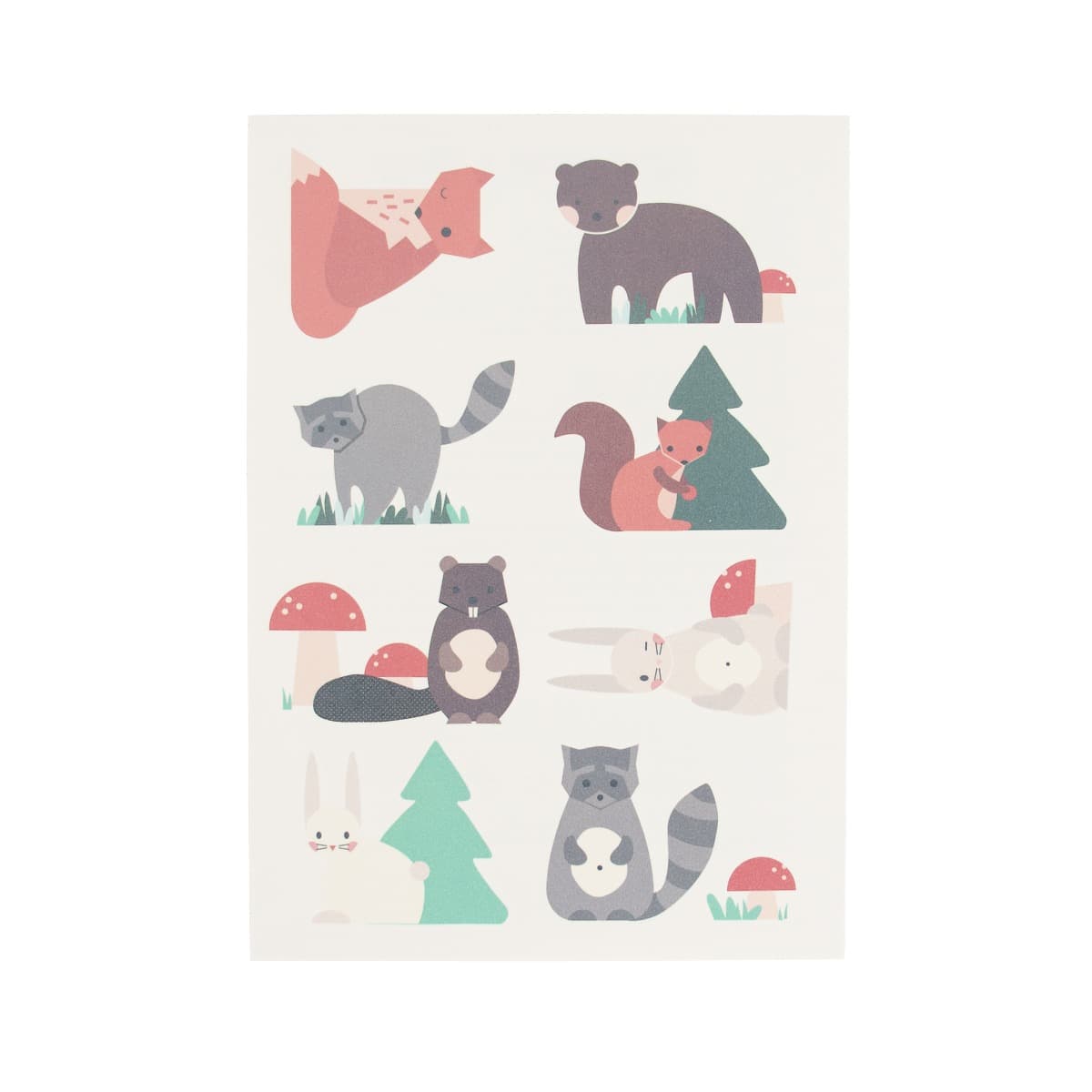 Tatuoinnit, Metsän eläimet, 8kpl