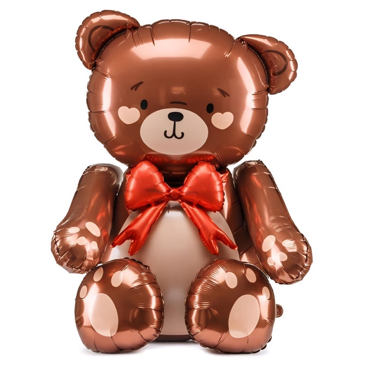 Foliopallo - Nalle, Ruskea, 75×84 cm