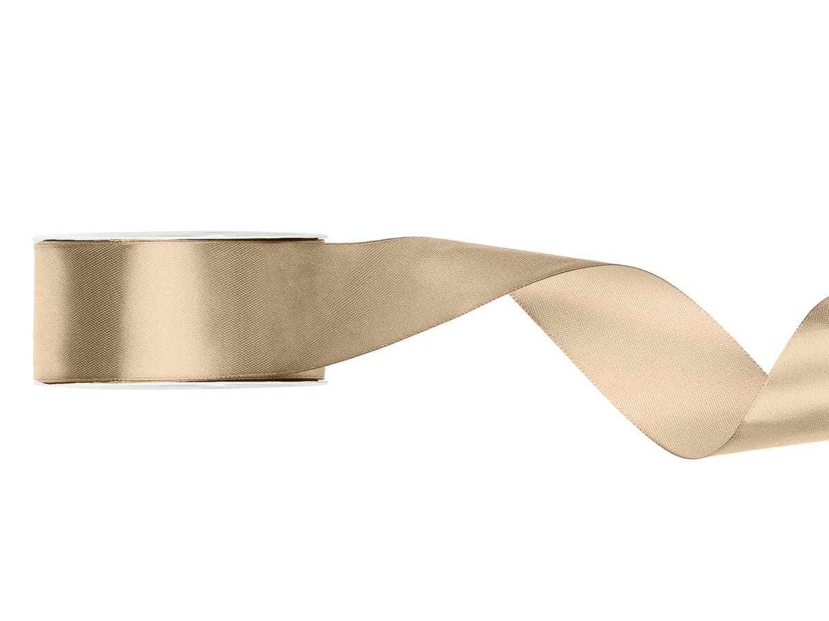 Satiininauha - Light Mocca, 38mm x 25m