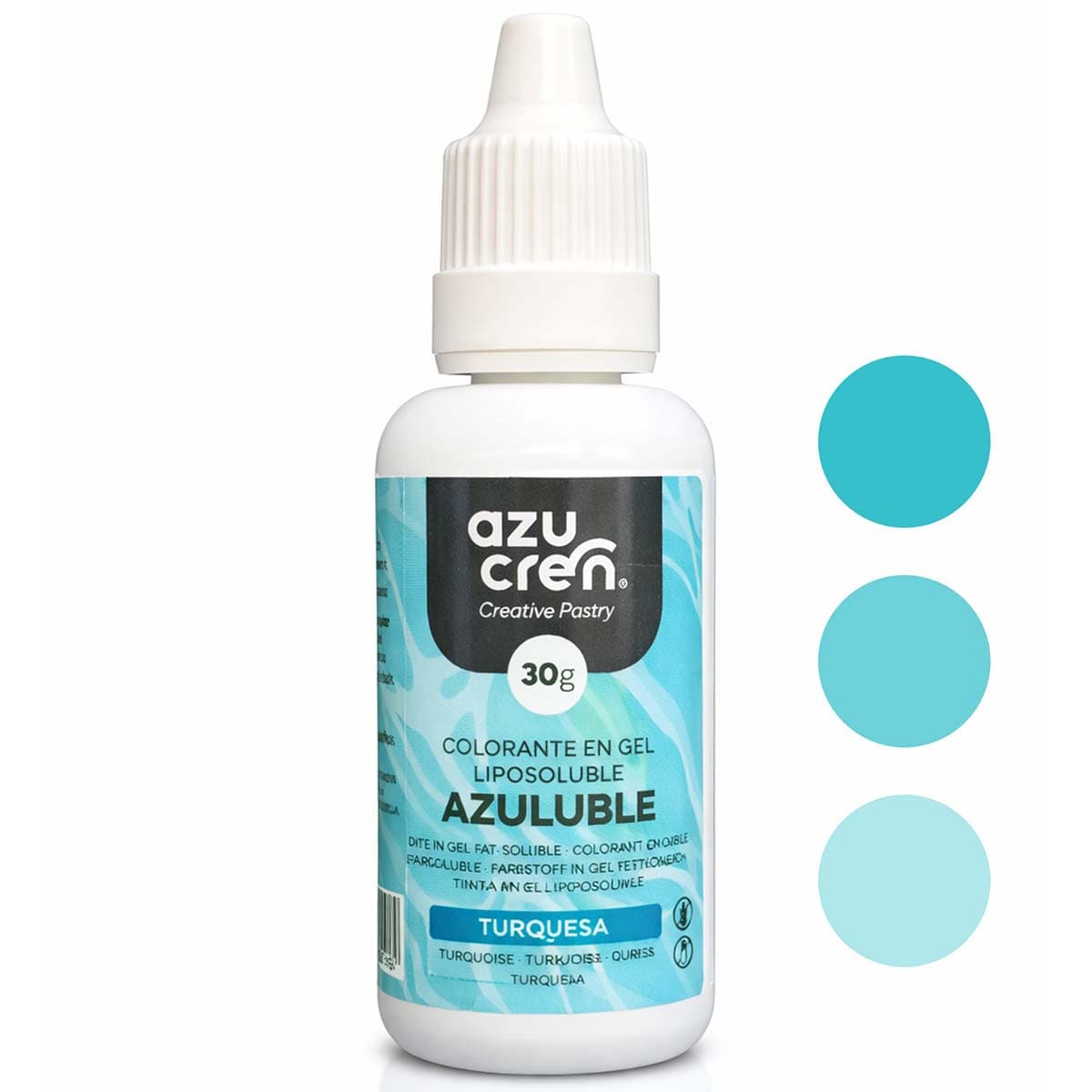Öljypohjainen Elintarvikeväri - Turkoosi, 30 ml Azucren – Azucren