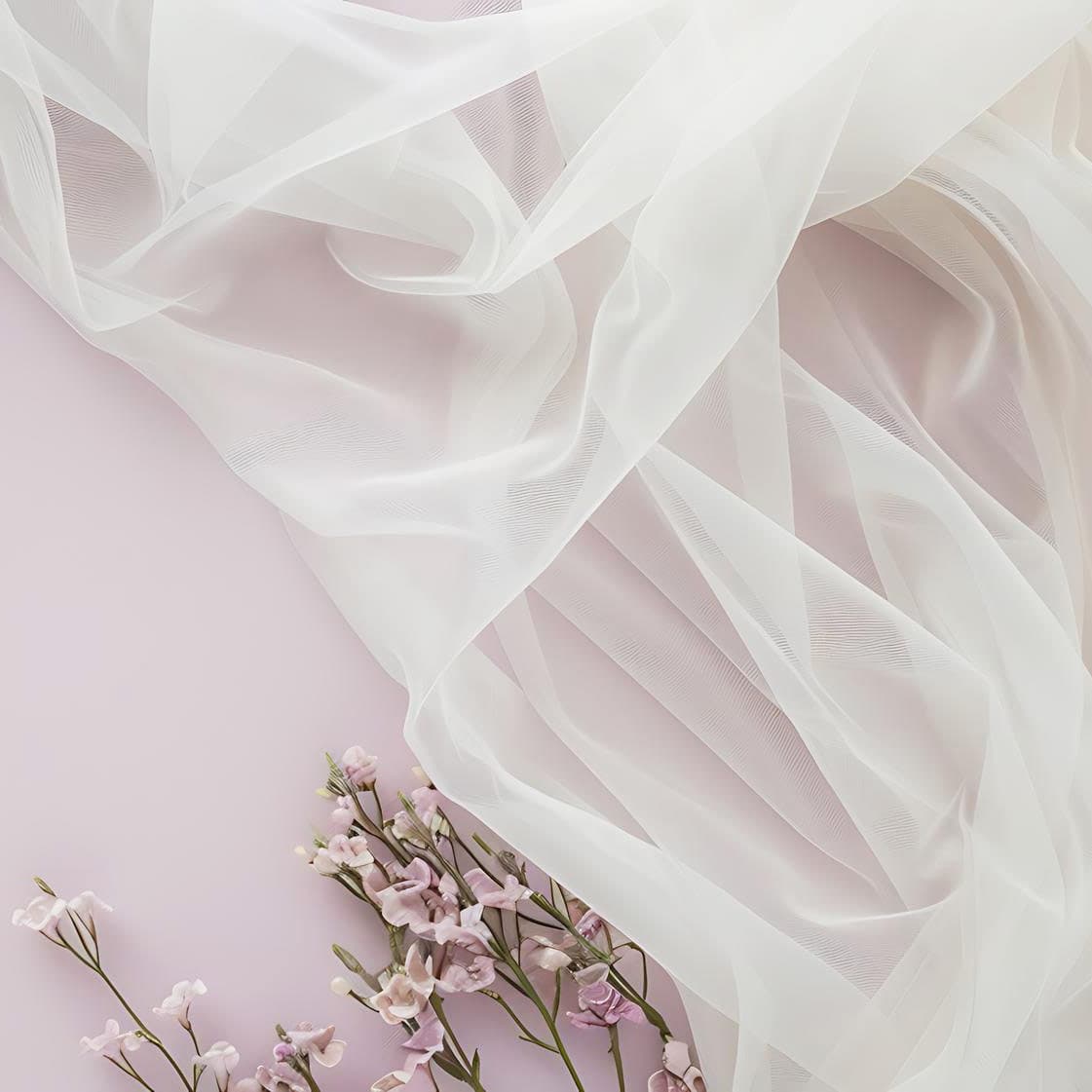 Tylli pehmeä, Valkoinen 1,6mx4m