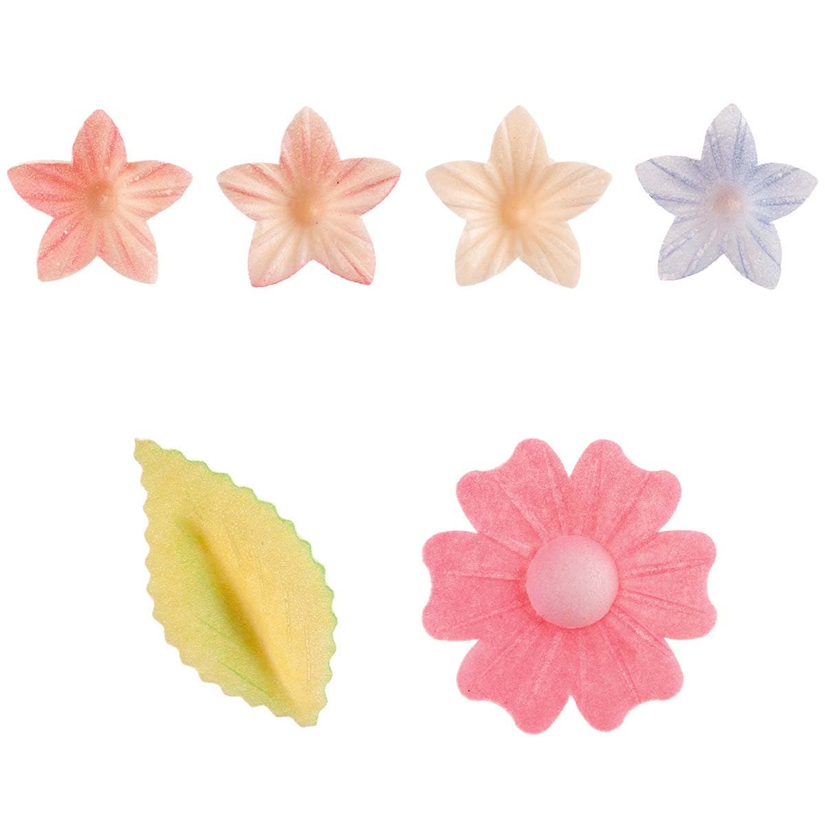 Syötävät Vohvelikukat ja lehdet - Blister Mix – Dekora