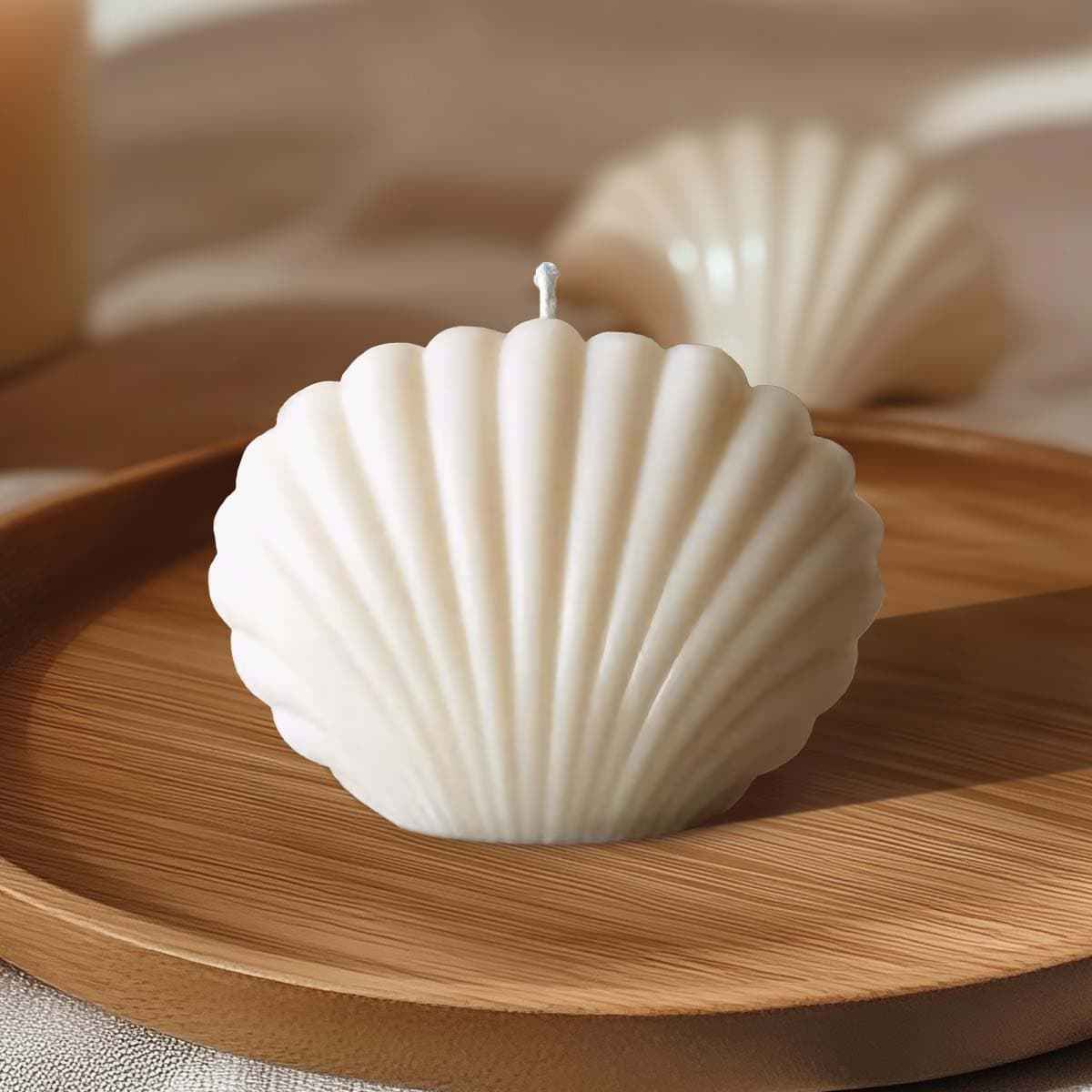 Kynttilämuotti - Simpukka, 8,8x6,8cm – My Dream Day